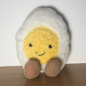 Jellycat egg stuffed animal | fuzzy hard boiled egg stuffed animal |